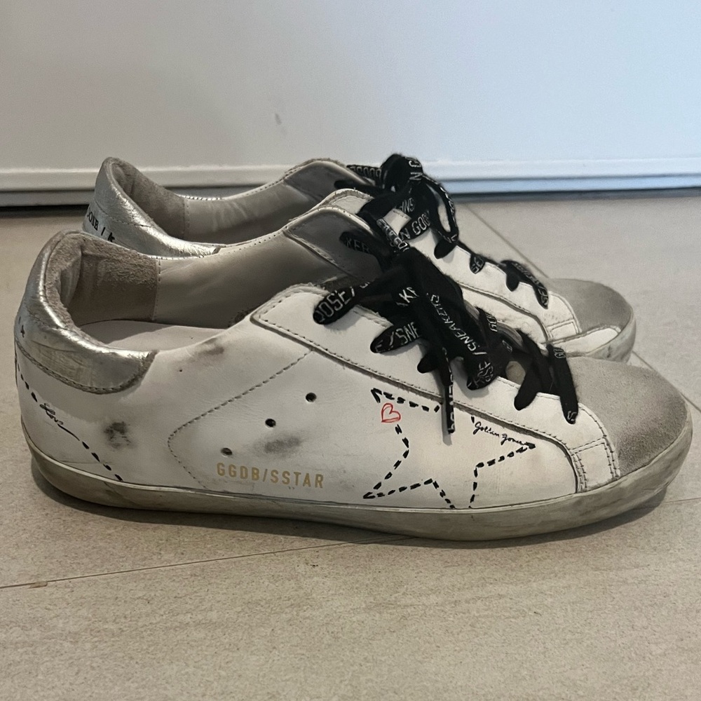 Golden Goose Super Star Leather Shoes - 38